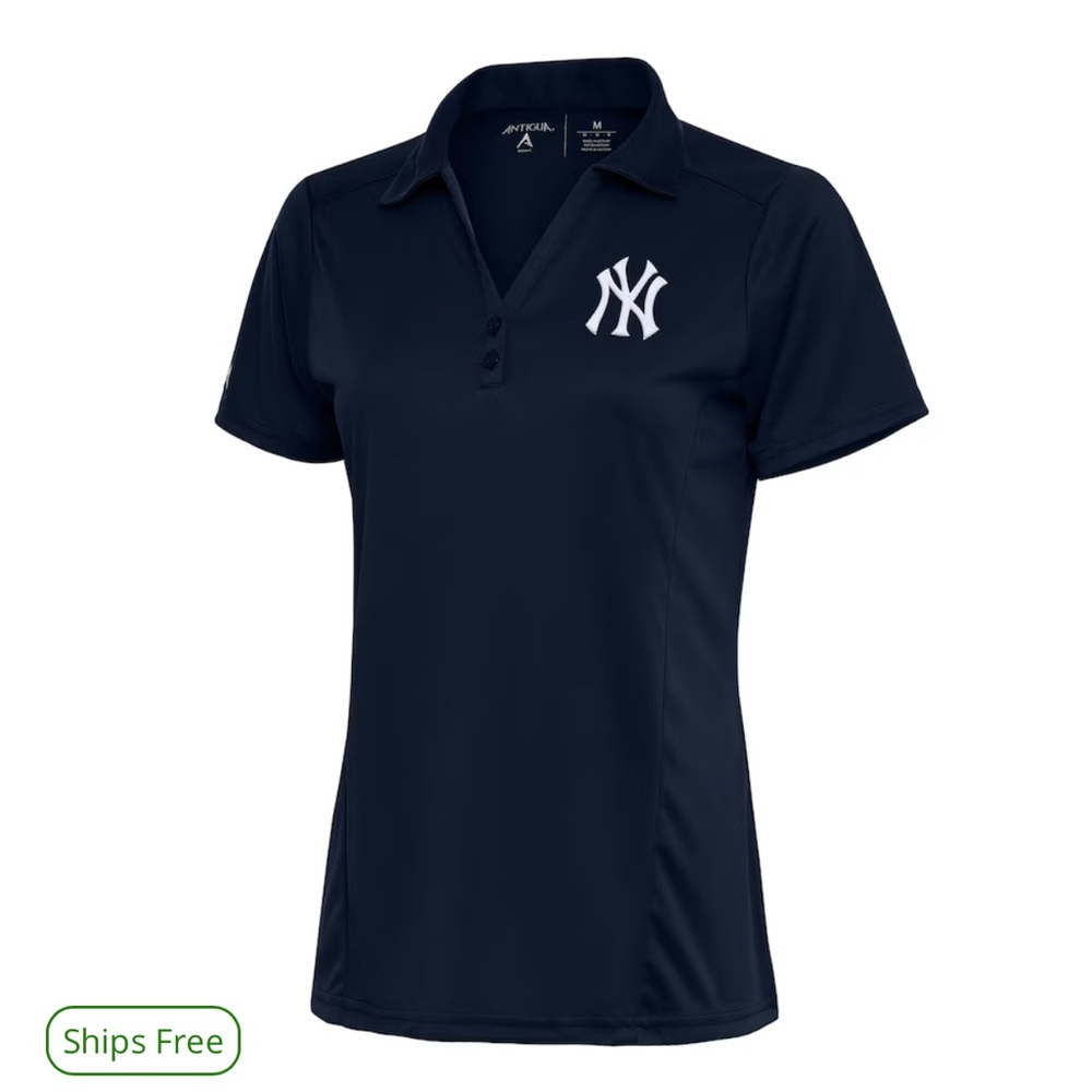NWT Antigua Navy New York Yankees Tribute Logo Polo M